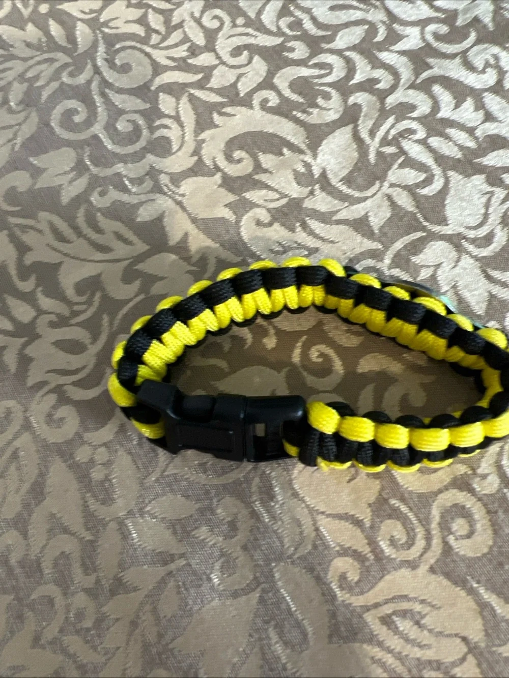 NFL Pittsburgh Steelers Black & Gold Braided Rope Wrist Bracelet